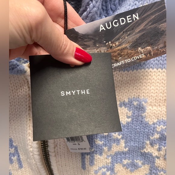 Smythe Handknit Zip Cardigan with Eagle - Picture 5 of 9